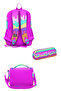 Children's Patterned Four-Compartment School Backpack / Lunch Bag / Pencil Case Set - 4