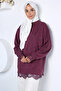 Modern Sequin Patterned Stylish Hijab Tunic - 5