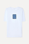 Men's White Printed Crew Neck T-Shirt - 4