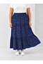 Plus Size Women's Three-Layer Elastic Waist Skirt - 4