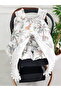 Stroller Cover and Cushion Muslin Zippered Newborn Baby 100% Cotton 75X100 cm - 4