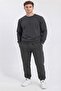 Three-Thread Crew Neck Cotton Soft Puff Oversize Tracksuit Set - 7