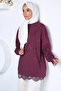 Modern Sequin Patterned Stylish Hijab Tunic