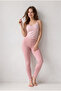 Women's Cotton Lace Athlete Viscose Tights 2-Piece Advantageous Set – Salmon - 5