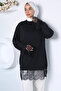Elegant Lace Trimmed Hijab Tunic - 2