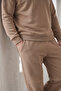 Three-Thread Crew Neck Cotton Soft Puff Oversize Tracksuit Set - 7