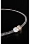 Bensei Hematite Necklace with Natural Pearl Accessories, Steel Lock and Chain - 3