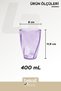Home Glassy Unbreakable Polycarbonate 6-Piece Glass Set Lilac (400 ml) - 5