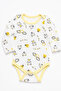 American Collar Long Sleeve 100% Cotton Sweat Absorbent 5-Piece Baby Badi Set - 5