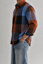 Men's Plaid Patterned Oxford Regular Fit Long Sleeve Shirt - 2