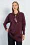 Fullamodest Scarf Jacquard Knitwear Tunic - 2