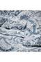 Paisley Print Duvet Cover and 2 Pillowcases Set, Blue/White, 240x220/50x80 cm - 4