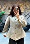 Women's Premium Quality Velvet Collar Waist-Fitted Spring Jacket Sun458 - 6