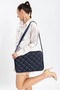 Quilted Laptop Case 15 & 16 Inch Navy Blue - 5