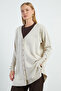 Stone Embroidered V-Neck Knitwear Cardigan - 3