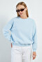 3 Yarn Basic Crew Neck Oversize Sweatshirt - 4