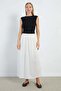 Elastic Waist Maxi Length Lined Skirt
