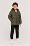 Boy's Khaki, Hooded, Fur-Lined, Puffer Jacket, Waterproof - Windproof, Winter Jacket - 2