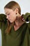 Basic V-Neck Casual Sweater - 5