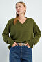 Basic V-Neck Casual Sweater - 3
