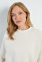 3 Yarn Basic Crew Neck Oversize Sweatshirt - 2