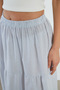 Striped Layered Maxi Skirt - 5
