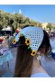 Sunflower Pattern Bandana Hand-Knitted