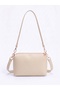 Women's Cream Zippered Adjustable Strap Shoulder and Crossbody Bag Daily Stylish Handbag