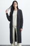 Arval Soft Textured Comfortable Fit Low Long Sleeve Jacquard Hair Braided Knitwear Women's Cardigan & Jacket & Hijab Cardigan - Black