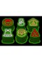 6-Piece Christmas Themed Cookie and Sugar Paste Mold Set with Ejector - 3