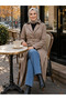 Women's Buttoned Lined Belted Bondit Beige Trench - 5