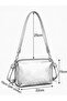 Women's Khaki Zippered Adjustable Strap Shoulder and Crossbody Bag Daily Stylish Handbag - 2