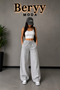 3-Piece Women's Black Gray Navy Blue Casual Sweatpants - 5