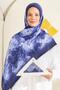 Patterned Crinkled Textured Bloom Soft Shawl - 4