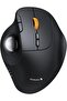 Wireless Bluetooth Trackball Mouse, EM02 Two Adjustable Angle Ergonomic Rechargeable Computer Ball Mouse, 3 Device Connection, Thumb Control and Smooth Tracking for Laptop, PC, Mac-Gray
