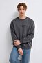 Men's Premium Cotton Loose Fit Smoked Printed Sweatshirt - 4