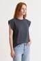 Single Jersey Sleeves Elastic T-Shirt - 2