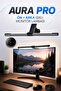 Aura-Pro Monitor Lamp Front-Back Light Controlled Gradual Brightness Color Adjustable Desk Pc Screen Light