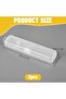 Travel Toothbrush Case, Portable Toothbrush Holder, Clear Plastic Storage Container for Toothbrush and Toothpaste, - 2