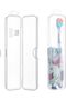 Travel Toothbrush Case, Portable Toothbrush Holder, Clear Plastic Storage Container for Toothbrush and Toothpaste,