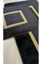 Milano Non-Slip, Soft, Absorbent 2-Piece Premium Stone Detailed Bath Mat Set - 2