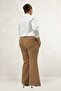 29031 Plus Size Spanish Flare Pants - Tan - 4