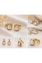Gold Heart Pearl Detailed Steel Hoop Earrings – Women's Earrings - 2