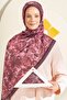 French Silk Shawl Marsala - 4