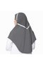 Ladies Rayon Cadaneza – Elegant White Modest Wear with Floral Embellishment & Decorative Button Detail - 3