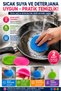 Set of 2 Silicone Dishwashing Brushes with Flexible Straps, Washable Kitchen Cleaning Sponge Set - 6