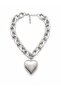 Heart Matte Chain Necklace