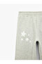 Three-Threaded, Ribbed, Star Printed Sweatpants - 3