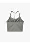 Slim Fit Back Detailed Sleeveless Sports Tank Top with Rope Straps - 4