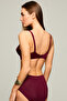 Women's Solid Color Lace Supporting Bra - 4